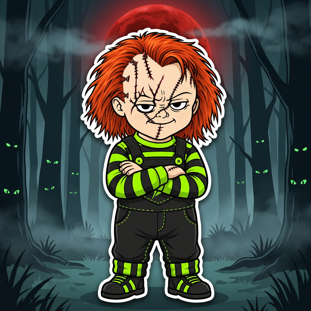 $CHUCKY meme 16: Arms folded. Conviction is not.